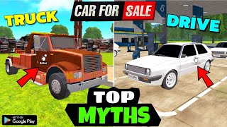 (TOP MYTHS😱IN CAR SALER SIMULATOR DEALERSHIP) MYTHS IN CAR FOR SALE SIMULATOR 2023/CAR FOR SALE MYTH