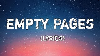 Empty Pages – Love Song | A Story of Love Left Untold (Lyrical Video)