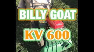 BILLY GOAT KV600 new (used) HR214 Honda engine upgrade