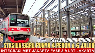 Punya 6 JALUR & 4 PERON !! STASIUN TANAH ABANG BARU Akan TERINTEGRASI MRT FASE 3 & LRT JAKARTA