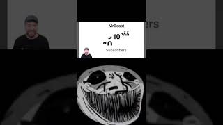 MrBeast hits 1 Googleplex Subs #trending #mrbeast #pewdiepie troll face meme