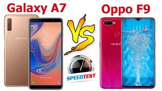 Sam Sung A7 2018 vs Oppo F9 Speed Test!!!