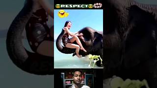 Respect 💯😳 || girls 👧 elephant 🐘 friend #shorts