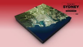 SIDNEY TOPOGRAFICA 3D MAP