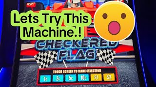 checkered Flag Slot machine☆ i hade to try it & let's see.☆ #slots #casino #slotmachine #jackpot