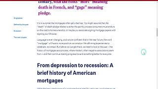 What is the meaning of mortgage with Adnan Info