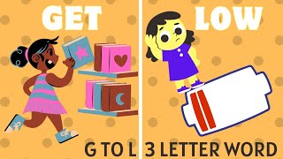 3 Letter Words for Kids from G to L । Learn Phonics #abcd #forkids #3letterwwords