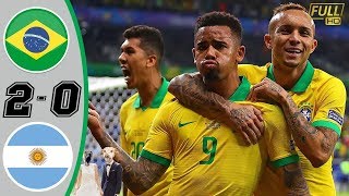 Argentina Vs Brazil 0 2 Highlights Copa America Semi Final 2019 English Commentary HD