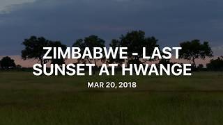 Zimbabwe - Sunset at Hwange