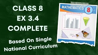 Class 8 Ex 3.4 Complete | Surface Area and Volume of pyramid