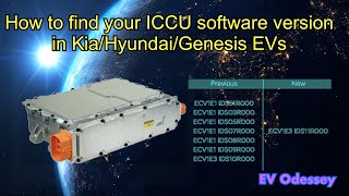 How to find Kia/Hyundai/Genesis E-GMP ICCU software version (EV6/Ioniq5 & 6/GV60)