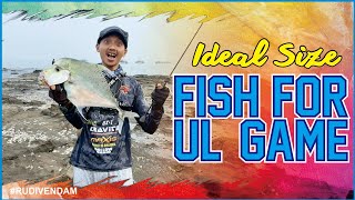 Ultralight casting & jigging || Dapat ikan Ebek / Diamond trevally size ideal.