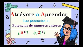 LAS POTENCIAS 11-  POTENCIAS DE NÚMEROS NEGATIVOS