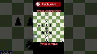 2 moves checkmate puzzle #chess #rapid #blitz #checkmate #chessgame #chesstraps #chesstricks #shorts