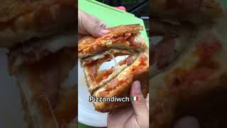 🍔🍕 Pizza en sándwich RECETA 🍔🍕 #shorts