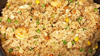 Recette de Riz Frit aux crevettes  | Chinese fried rice recipe | shrimp fried rice | yummy! EP.3