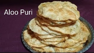 Aloo Puri//Potato Puri//Easy and tasty breakfast recipe//Potato flavour Puri tiffin@Sriti Sangma