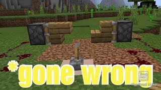 I made a tutorial in Minecraft, but "Gone wrong"