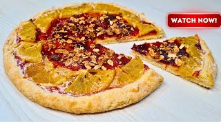 Don't get it wrong with pizza, it's a strawberry and orange galette | Dessert Recipe