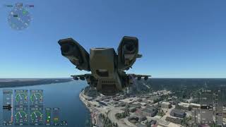 Halo Pelican Dropship Gameplay - Xbox Series X - Microsoft Flight Simulator