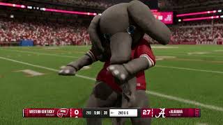 College Football 25 Alabama vs Western Kentucky 2024 Gameplay PS5