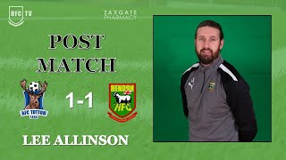 Lee Allinson post match v AFC TOTTON - 9 September 2023