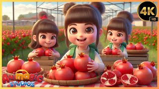 New Pomegranate Harvesting Song For Kids | Animagic KidsStudio