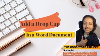 Add DROP CAP within a WORD DOCUMENT!