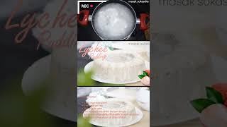 Puding Leci Nutrijel Kelapa Muda #shorts #pudding