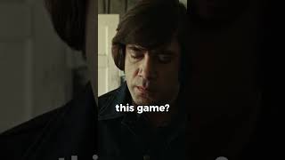 Analyzing Anton Chigurh's coin toss game? what does it mean? #shorts #movie #hollywood