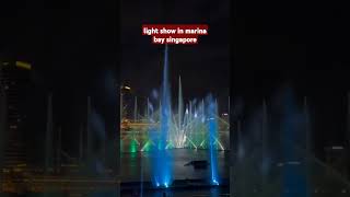 LIGHT SHOW AT MARINA BAY SINGAPORE. #viral #singapore #respects