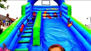 GIANT Bouncy Castle/ Long SLIDE/ Kids Fun Day/ HD