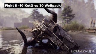 Mortal Online 2 - Fight 8 -10 KotO vs 30 Wolfpack - 1 Death vs 10+ Back by popular demand