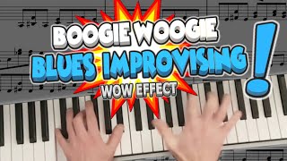 You Can Improvise ! How to Solo and Play Blues Scales ! Boogie Woogie Licks Piano Tutorial Lesson