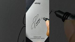 vinay name signature style #signoartist #signature