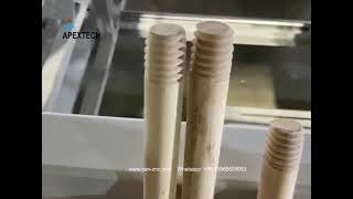 Best Machine For MOP Wooden Rods With A Conical Thread