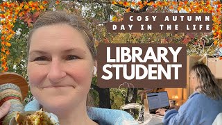 STUDY VLOG: Cosy Autumn Study Day, with books, yarn, and hygge 🧡