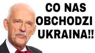 "Polska nie powinna interesować się Ukrainą" - Janusz Korwin-Mikke o Ukrainie