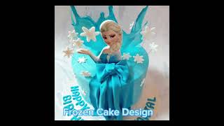 Frozen Elsa❄ Cake designs  #shorts #elsacake