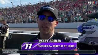 DENNY HAMLIN BRAD KESELOWSKI POSTRACE INTERVIEW - 2024 ENJOY ILLINOIS 300 NASCAR AT GATEWAY