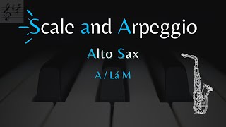 Scale and arpeggio - Alto Sax A / LáM