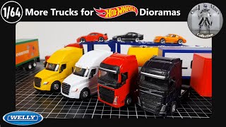 Welly 1:64 Trucks in Different Colours and Trailers - Open and Review