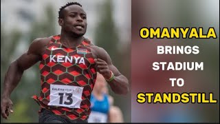 Omanyala's Unbelievable Last 100m Race in Kenya | Bringing the Stadium to a Standstill!