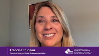 Welcome to CDHA from 2023–2024 President Francine Trudeau