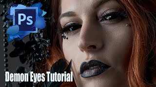 Add Black Demon Eyes to Photos for Halloween! [Photoshop Tutorial]