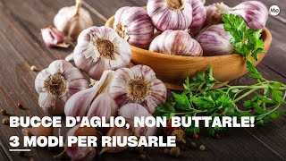 Bucce d'aglio, non buttarle! 3 modi per riusarle