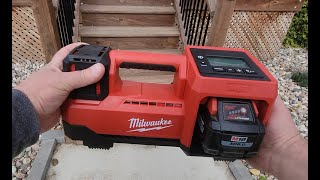 First use and initial thoughts on Milwaukee tire inflator.  Was it worth the money?