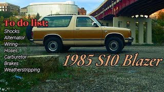 All the Maintenance - Mint 1985 S10 Blazer - Carburetor rebuild, Shocks, Weatherstripping, and More