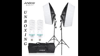 Andoer Photography Studio Lighting Kit Unboxing