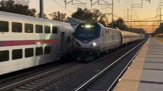 [HD] 125 MPH Amtrak and NJT Evening Rush Hour @Princeton Junction